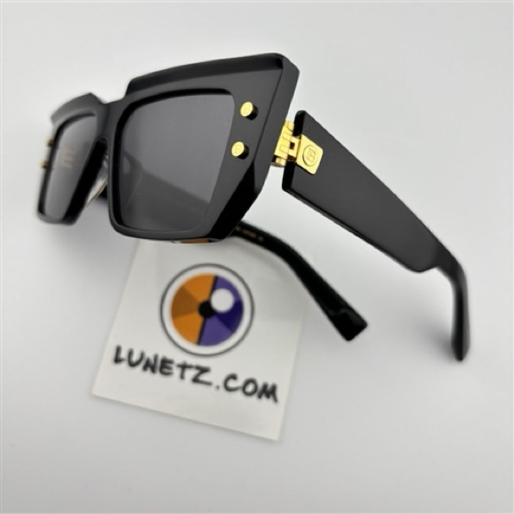 Balmain B VI Black and Gold Sunglasses